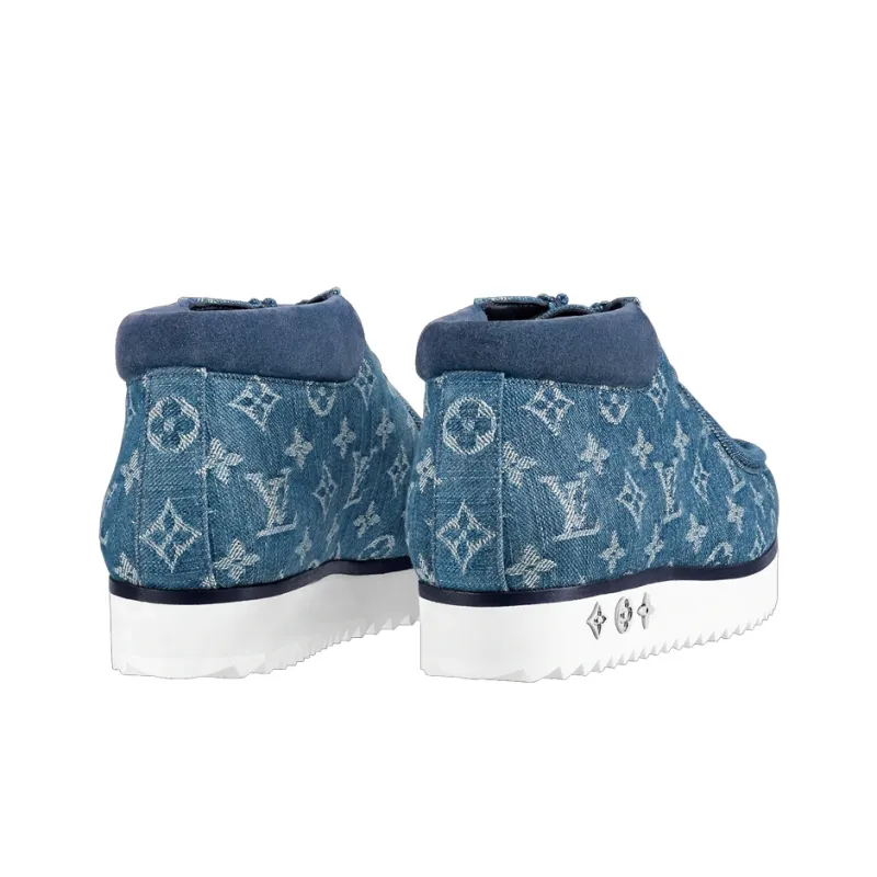LOUIS VUITTON Mods Ankle Boots 'Denim Monogram'-2