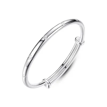 MIAOYINGE 999 Fine Silver Bangles Women's