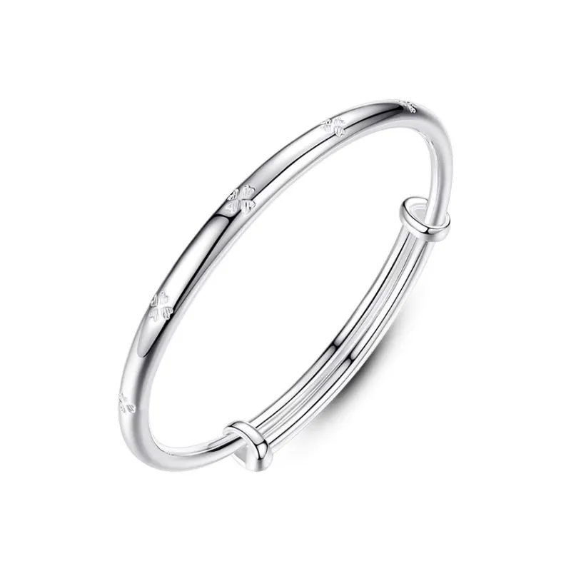 MIAOYINGE 999 Fine Silver Bangles Women's-0