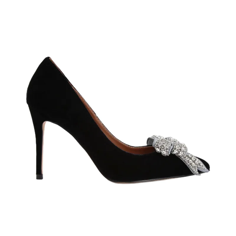 Kurt Geiger London Belgravia Bow High Heels 10cm Women's Black-1