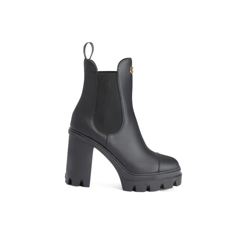 Giuseppe Zanotti Tonix 110mm Logo plaque Platform Leather Boots Women's-1