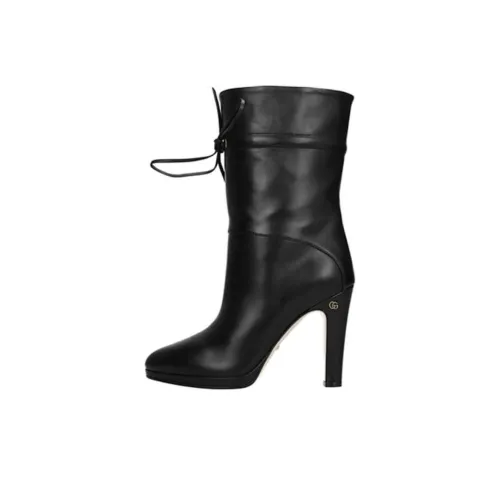 GUCCI Drawstring-tie Ankle Boots