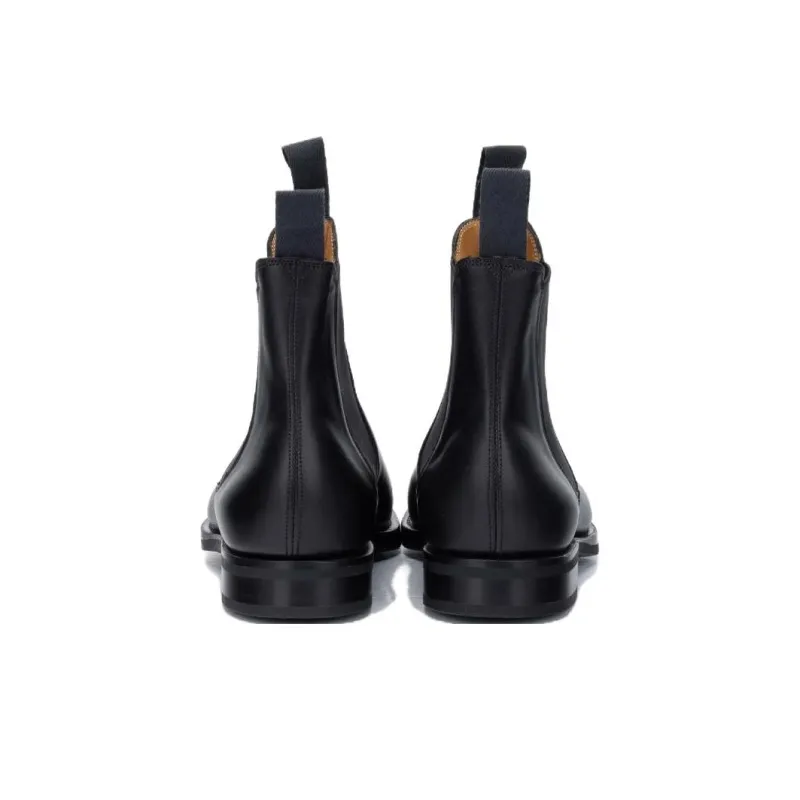 Edward Green Short Chelsea Boots Men's Black-3
