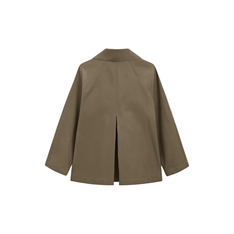 Massimo Dutti Trench Coat Women's Green-1