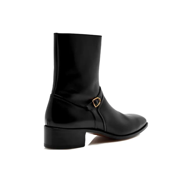 TOM FORD Buckle-embellished Ankle Boots-2