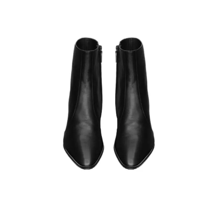 SAINT LAURENT Vassili 60mm Leather Boots-3