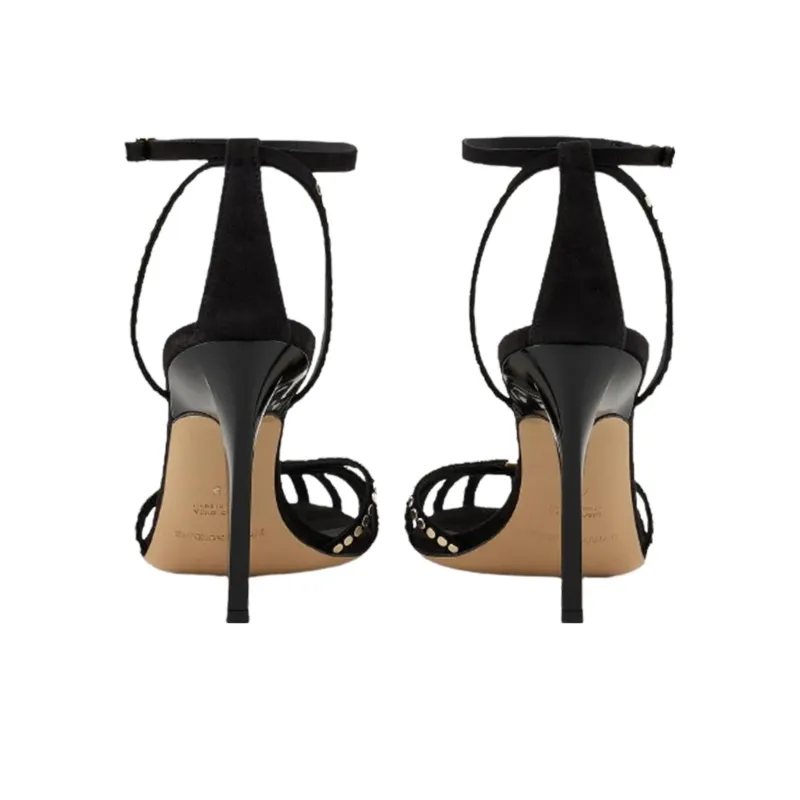 EMPORIO ARMANI Slim Heel High Heels 9.5cm Women's Black-3