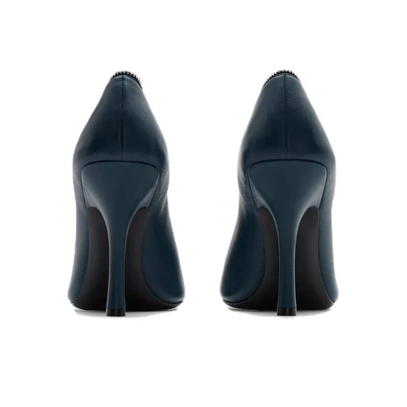 Burberry Baby Zip 100mm Leather Pumps-3