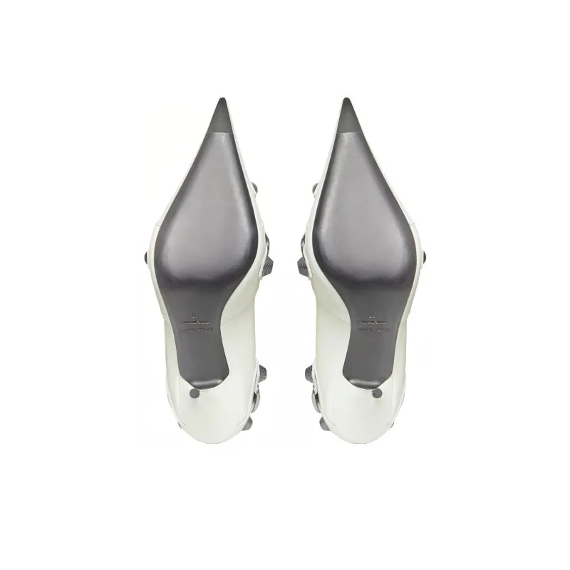 Balenciaga Cagole 90mm Cracked Pumps-5