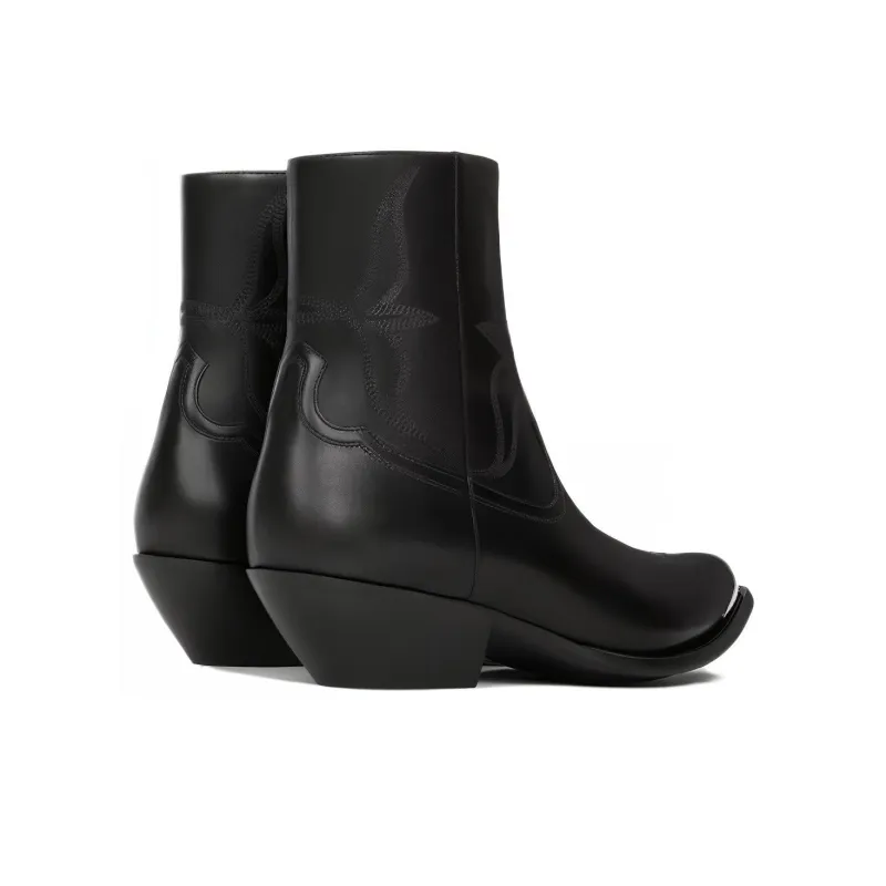 CELINE Leon Zipped Boot Black-4