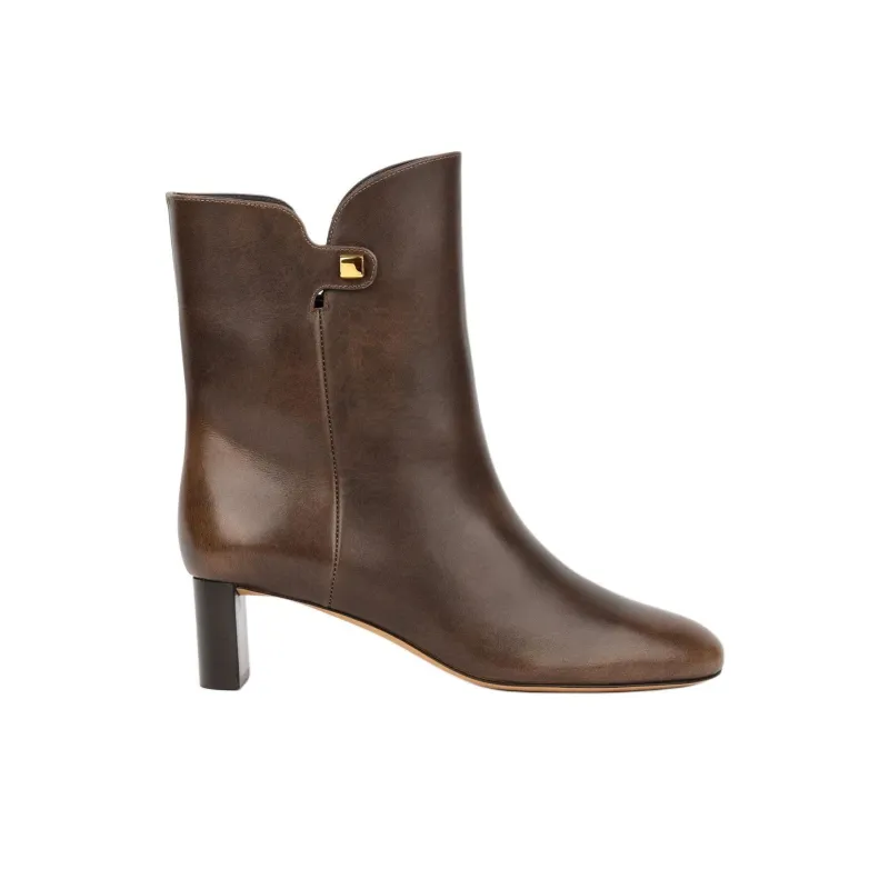 MAISON SKORPIOS Gaby Ankle Boots 5cm Women's Brown-1