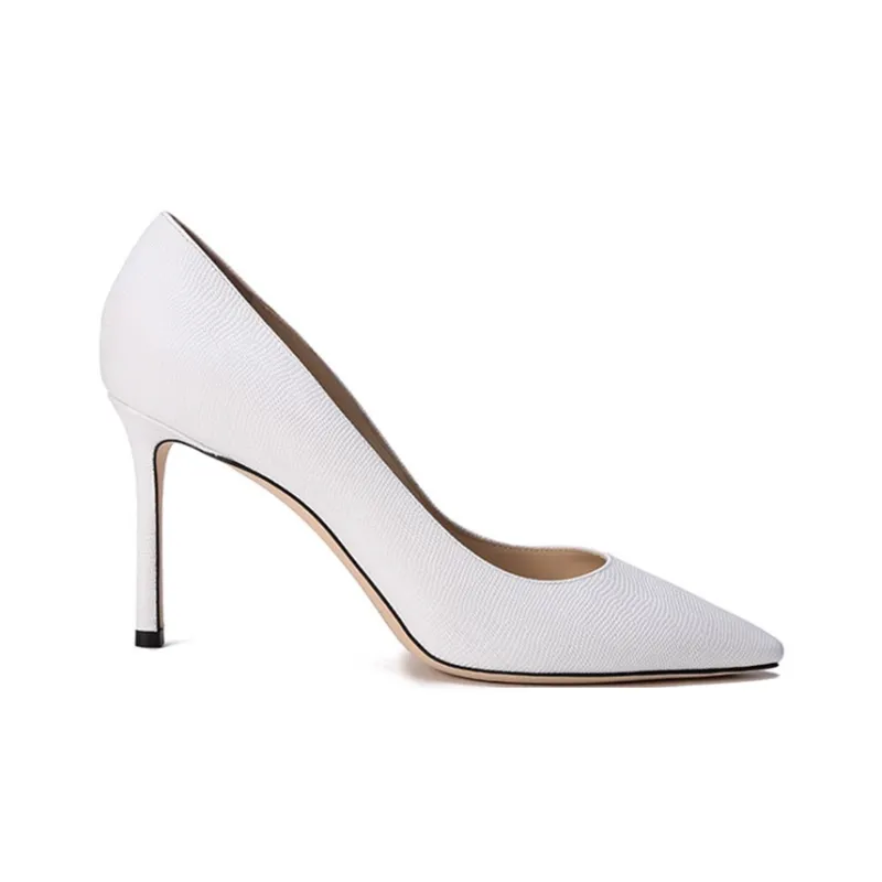 Jimmy Choo Slim Heel High Heels Women's White-1
