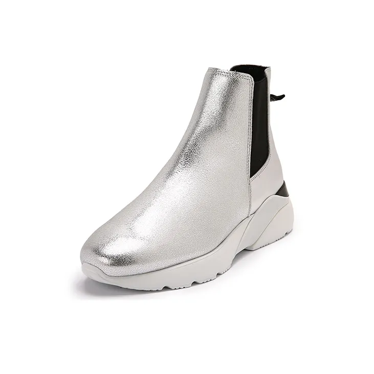 HOGAN Chelsea Boots Women's Silver-2