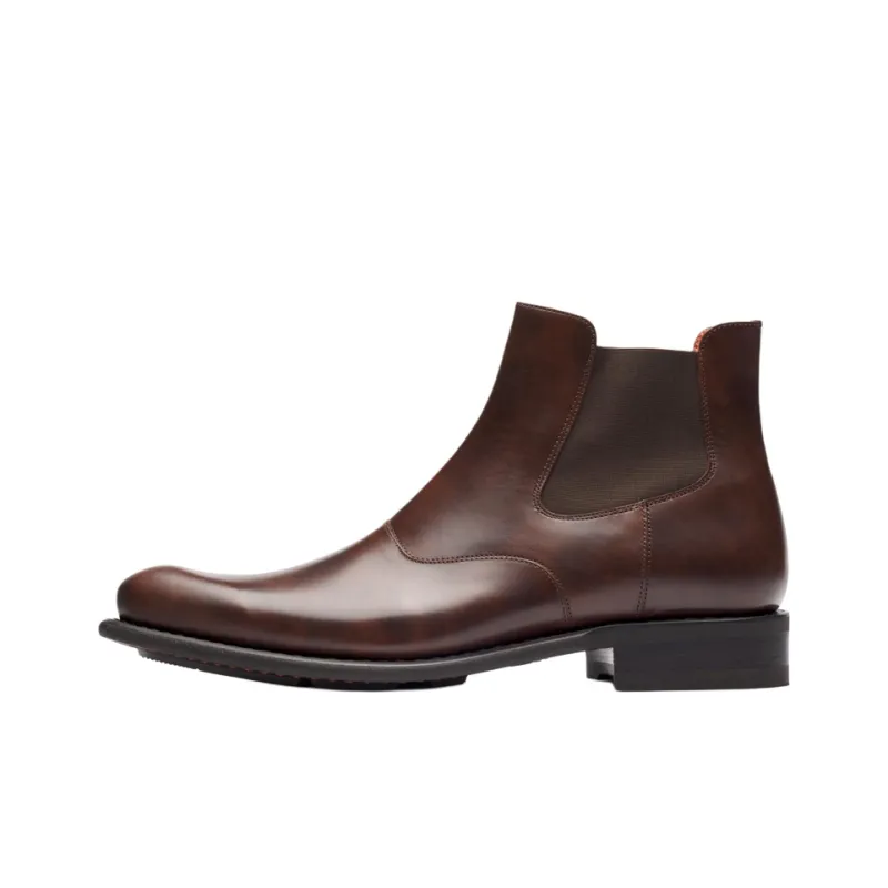 Paraboot Loven Ankle-Length Chelsea Boots Men's Brown-0