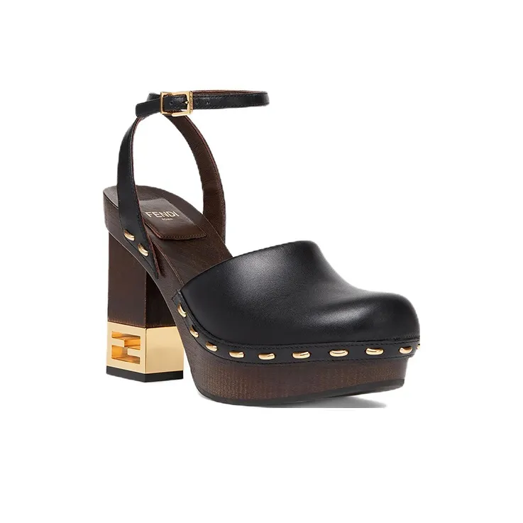 FENDI Baguette High Heels Women's Black-2