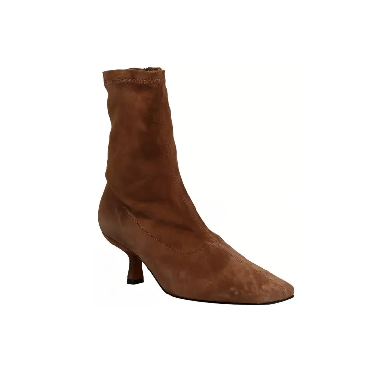 By Far Audrey Ankle Boots 6cm Women's Brown-2