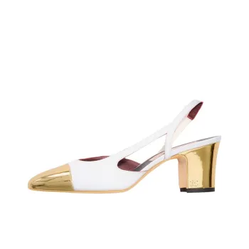 CHANEL Chunky Heel Stylish Sandal Women's