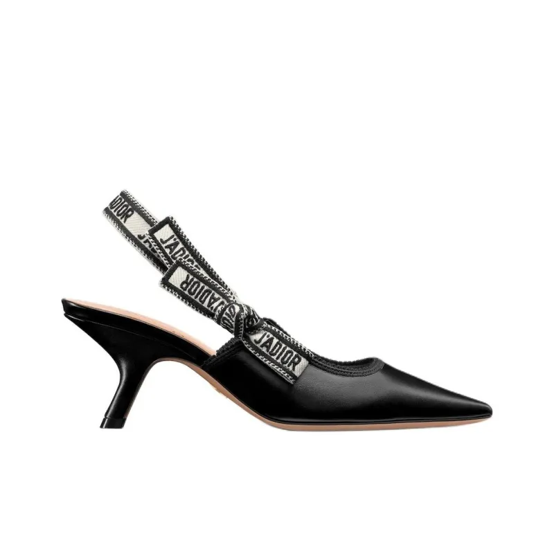 DIOR J'Adior Irregular Heel High Heels 6.5cm Women's Black-1