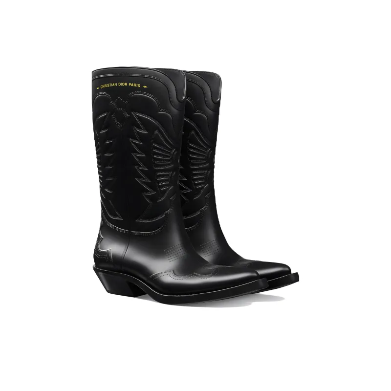 DIOR WIND Ankle Boots 4.5cm Women's Black-3