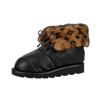 LOUIS VUITTON Pool Pillow Comfort Ankle Boots Women's Black