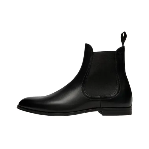 BALLY Short Chelsea Boots Men's Black
