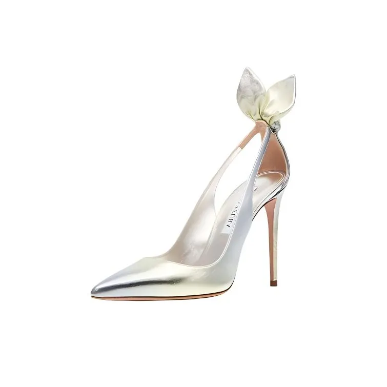 AQUAZZURA Metallic-effect 110mm Pumps-2