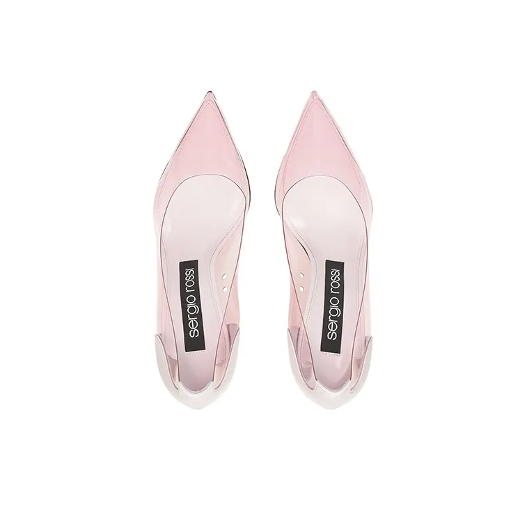 SERGIO ROSSI Slim Heel High Heels 9cm Women's Pink-3