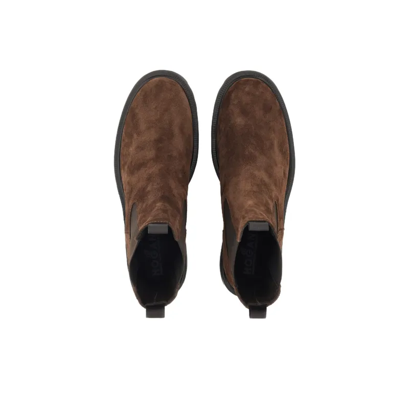 HOGAN H649 Round Toe Chelsea Boots Women's-4