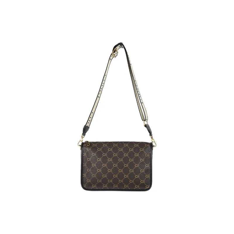 COOGI Synthetic Leather Handbag, Shoulder Bag Medium Size Women's Coffee-5