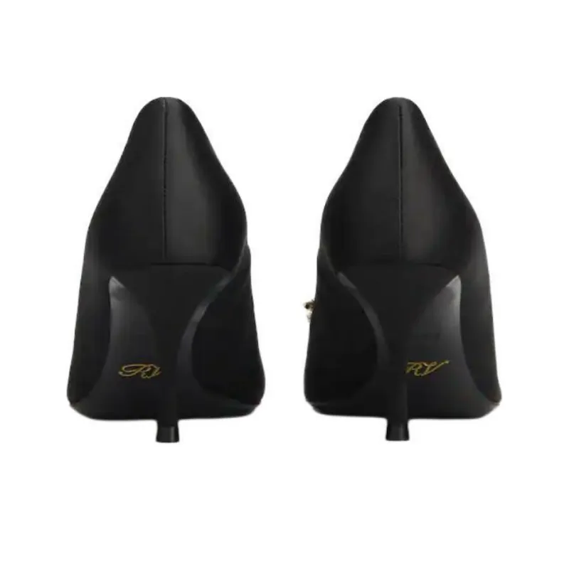 Roger Vivier Embellished Pointed Toe Pumps-4