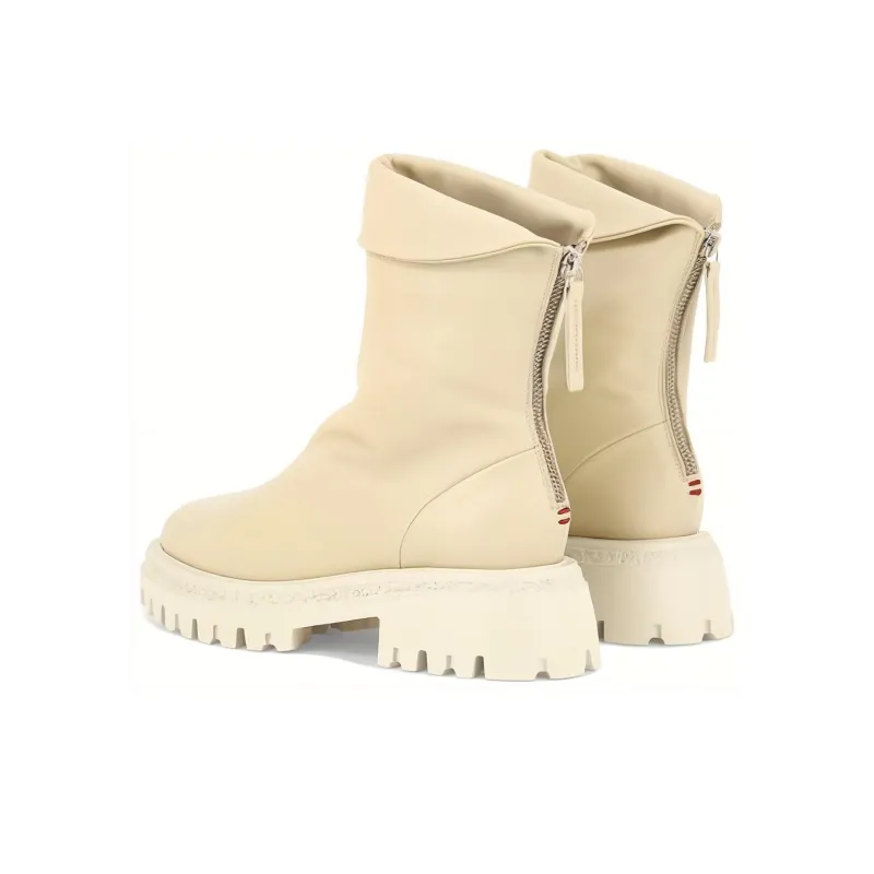 HALMANERA Ankle Boots Women's White-3