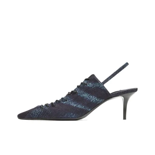 Jimmy Choo X Jean Paul Gaultier 60mm Denim Slingback Pumps