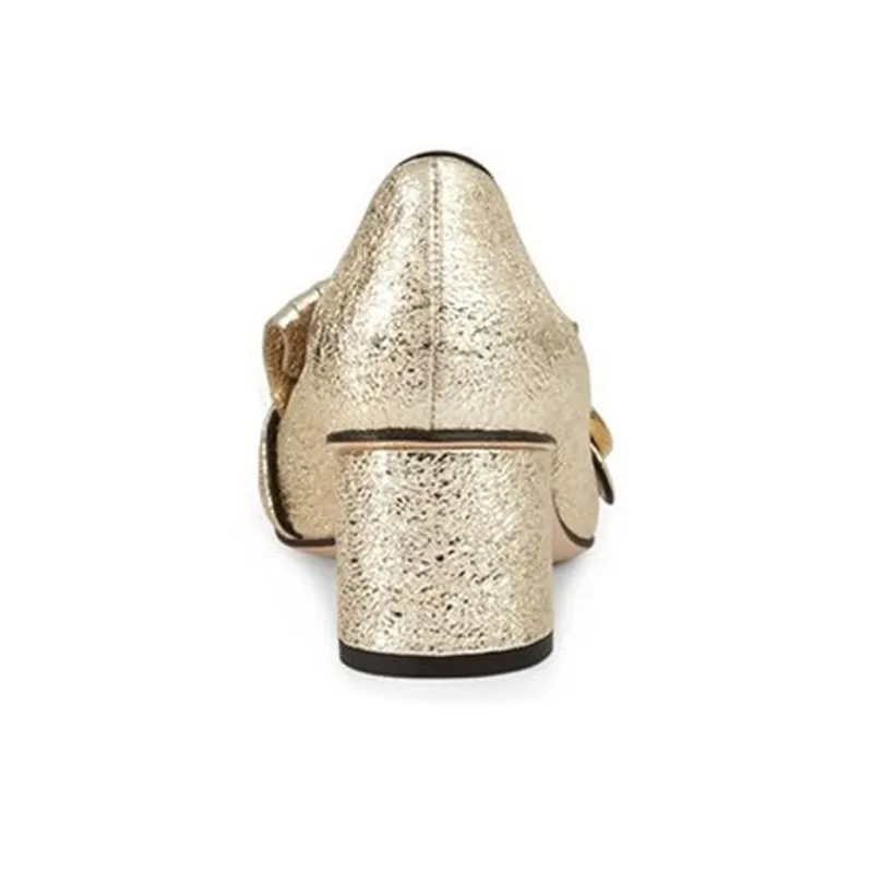 GUCCI Gold Marmont 55mm Pumps-3