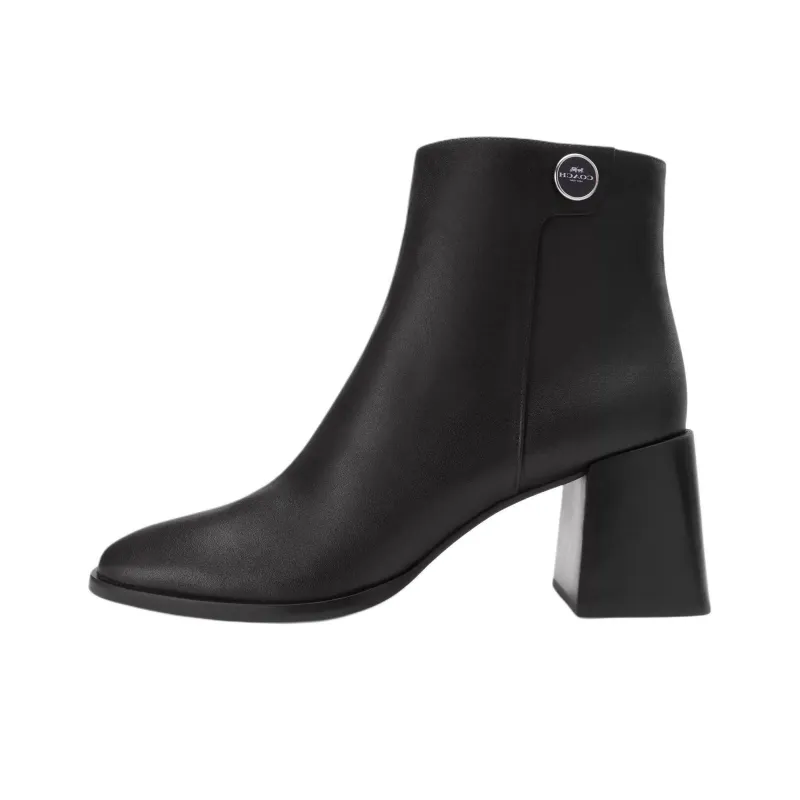 COACH Shana Ankle Boots 7cm Women's Black-0