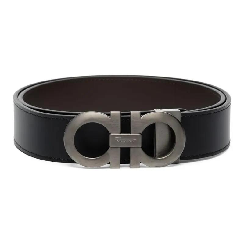 Ferragamo Reversible Gancini Buckle Belt-4