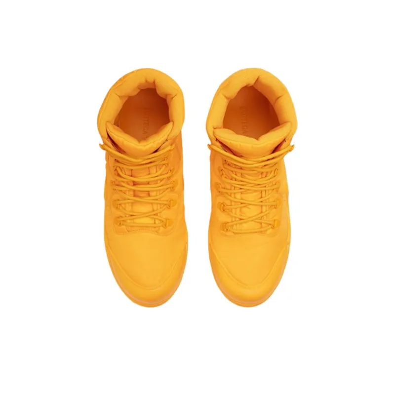 Bottega Veneta Puddle Bomber Ankle Boot Tangerine-3