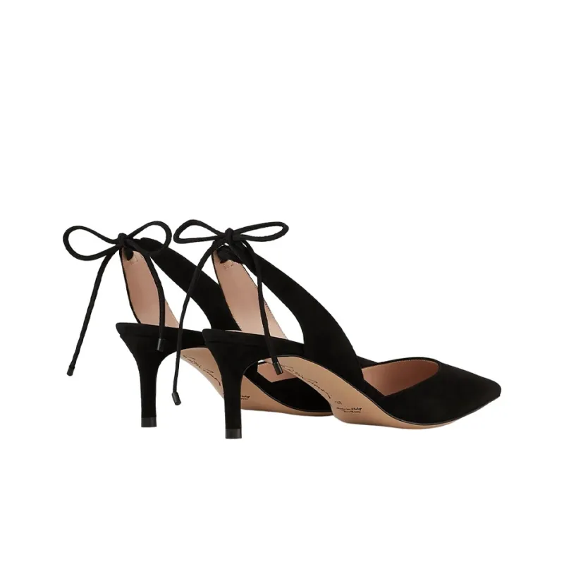 Giorgio Armani 65mm Suede Slingback Pumps-3