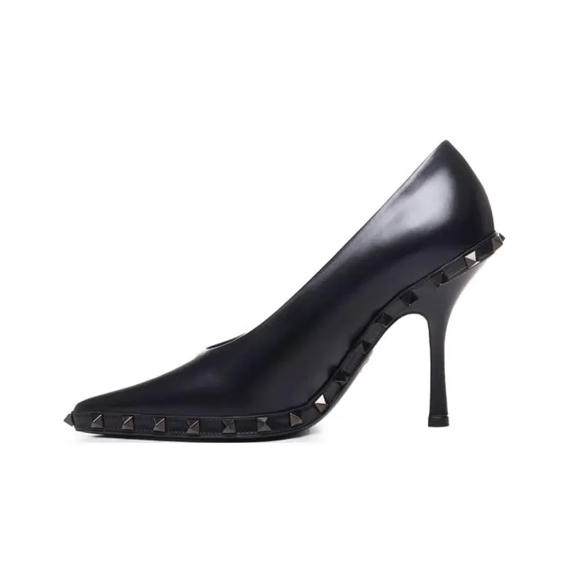 Valentino Garavani Rockstud Pointed Toe Pumps-0