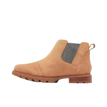 SOREL Emelie Short Chelsea Boots Women's Umber