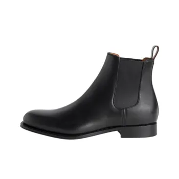 Loro Piana Rory Walk Short Chelsea Boots Men's Black