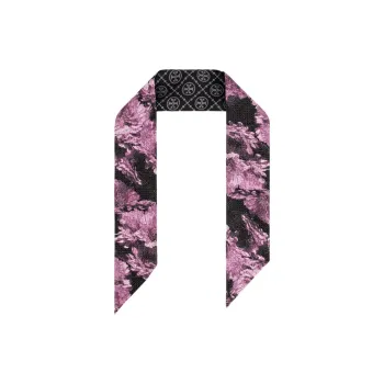 TORY BURCH Pixel Flower Reversible Ribbon Tie