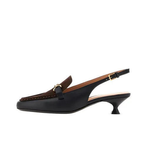 TOD'S Logo Charm Slingback Mules Women's