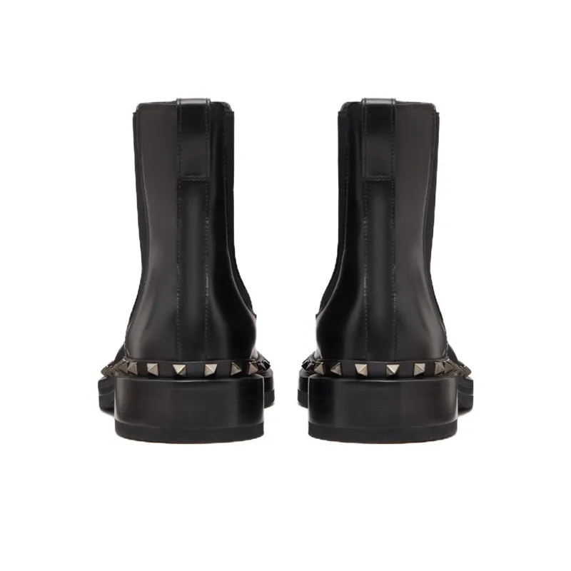 Valentino Garavani M-Way Rockstud Square Toe Boots-4