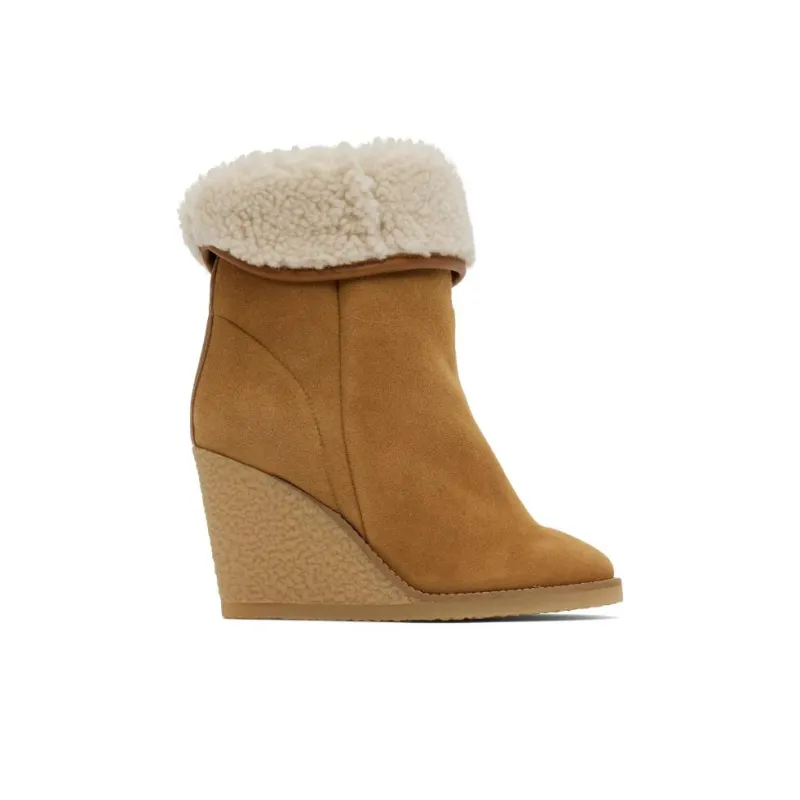 ISABEL MARANT Shearling Wedge Mules-1