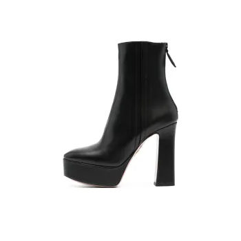 AQUAZZURA 130mm Platform Leather Boots