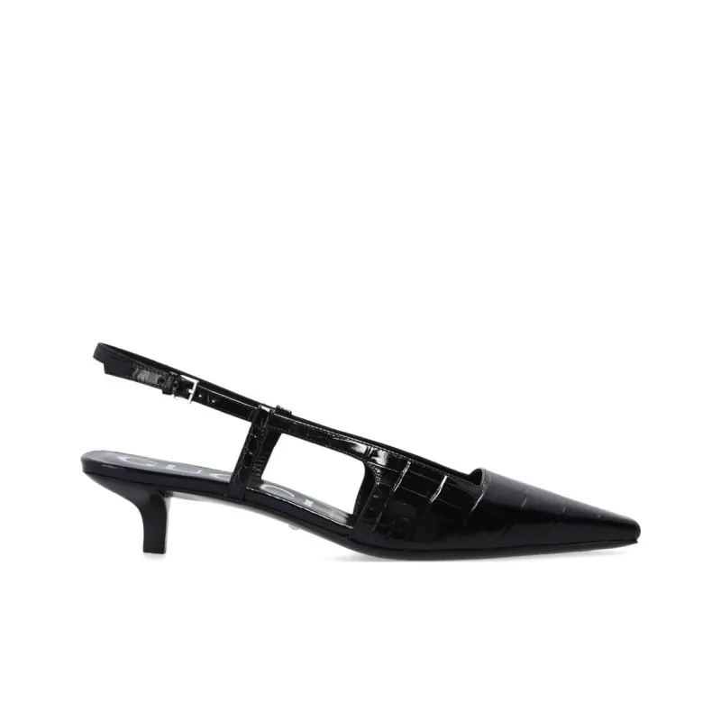 GUCCI 35mm Crocodile-effect Slingback Pumps-1