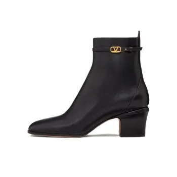 Valentino Garavani Tan Go 60mm Leather Ankle Boots