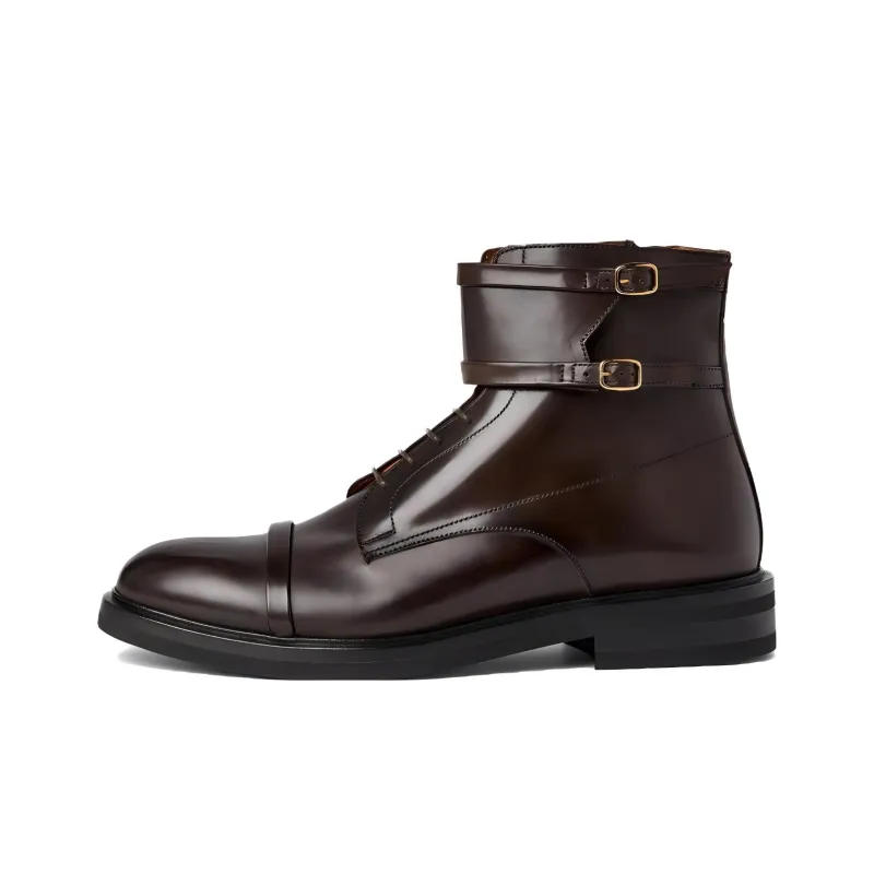 Malone Souliers Ankle Boots Men's Brown-0