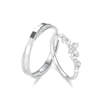 LUCA Sterling Silver Rings Unisex Gift Box Set