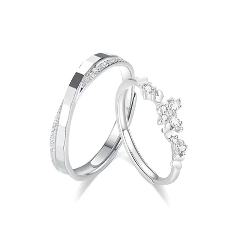 LUCA Sterling Silver Rings Unisex Gift Box Set-0